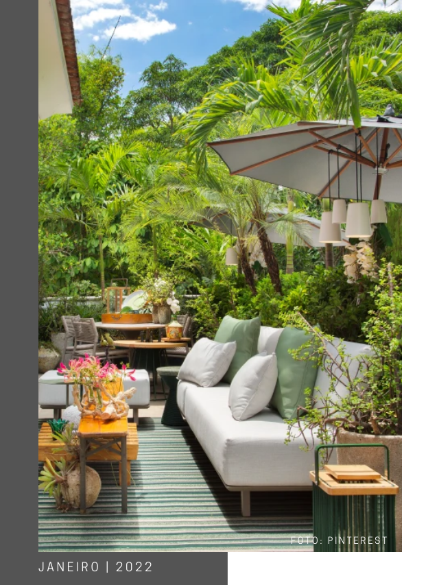 Móveis para decorar seu jardim ou varanda