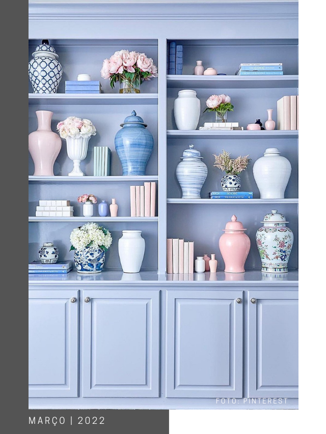 Azul em alta na décor